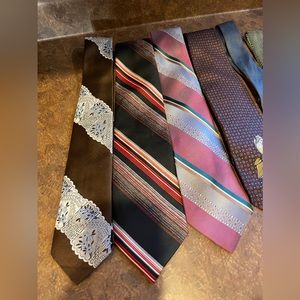 Vintage Mens tie lot of 5 or 6, many like new available!